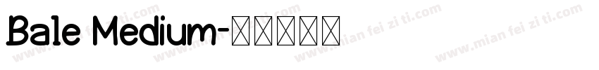 Bale Medium字体转换